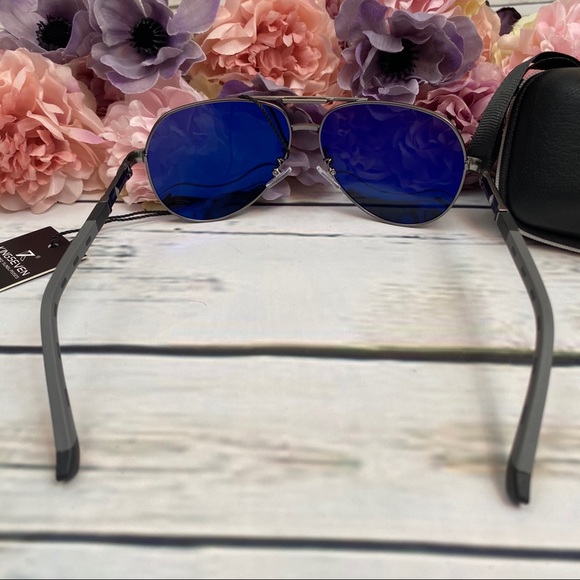 KINGSEVEN Vintage Gray Polarized Aviator Sunglasses - Picture 9 of 16